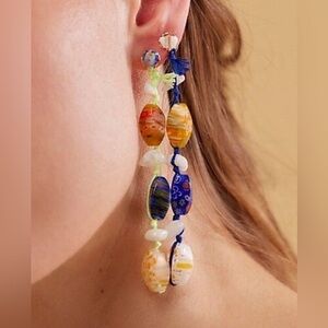 Free People Ariana Ost Voyage Dangle
Earrings (blue) NWT